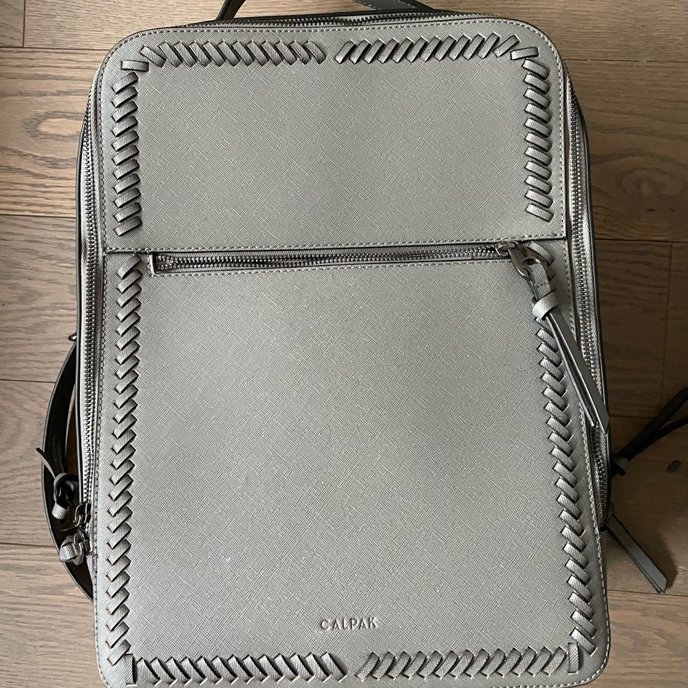 Calpak Kaya Laptop Backpack in charcoal grey